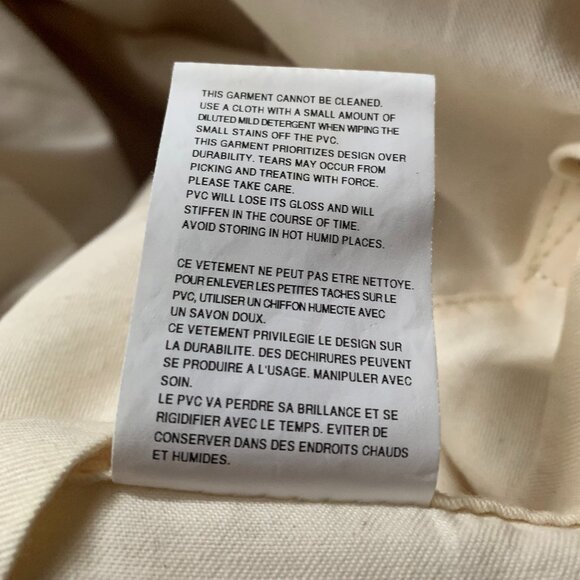 Comme des Garçons paper PVC tote bag - Picture 9 of 9